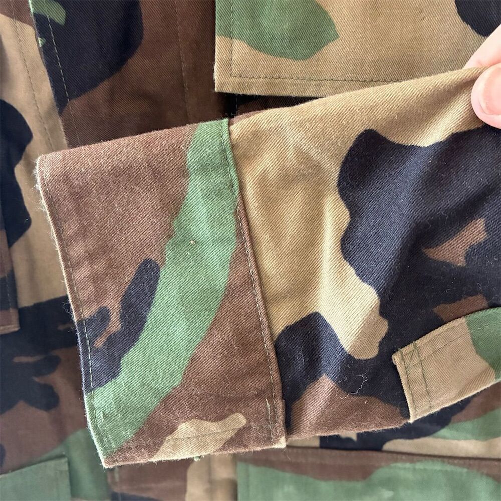 Vintage 90s Men's Camo Military Jacket and Pants Size S Button-Up Short Length - Picture 4 of 15